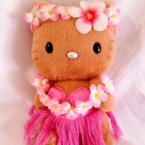 Toys | Iso Hello Kitty Hawaii Aloha Hibiscus Plush | Poshmark